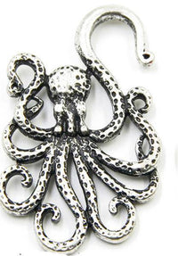 Load image into Gallery viewer, Piercing Ohrgewicht Messing 15,5g Oktopus 4mm Hook - chic-net.de
