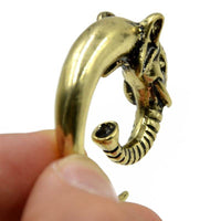 Load image into Gallery viewer, Piercing Ohrgewicht Messing Elefant Spirale - chic-net.de
