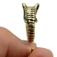 Load image into Gallery viewer, Piercing Ohrgewicht Messing Elefant Spirale - chic-net.de
