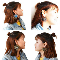 Load image into Gallery viewer, Piercing Ohrgewicht Messing Lotus Spirale Ohrhänger - chic-net.de
