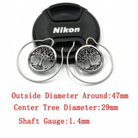 Cargar imagen en el visor de la galería, Piercing Ohrhänger White Brass Spirale Baum des Lebens - chic-net.de
