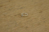 Load image into Gallery viewer, Piercing Ring 925 Silber Labret Tragus 1.2mm Mondstein - chic-net.de

