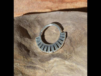 Load image into Gallery viewer, Piercing Ring 925 Silber Labret Tragus Septum Segmente - chic-net.de
