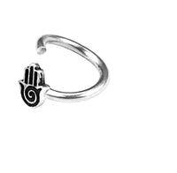 Load image into Gallery viewer, Piercing Ring Hand 925 Silber Labret Tragus 1.2mm - chic-net.de
