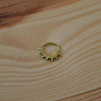Load image into Gallery viewer, Piercing Ring Messing Labret Tragus Septum Stacheln - chic-net.de
