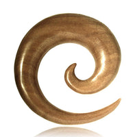 Load image into Gallery viewer, Piercing Walnuss Holz Expander beige Spirale Hoop 4mm 6mm 8mm Dehnschnecke Dehner - chic-net.de
