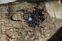 Cargar imagen en el visor de la galería, Piercing White Brass Hook Ohrhänger 1.3mm Türkis Herz - chic-net.de
