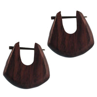 Load image into Gallery viewer, Pin Creolen Holz rund tränenförmig Horn-Pin verschiedene Hölzer 23 mm unisex - chic-net.de
