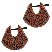 Load image into Gallery viewer, Pin Creolen Holz rund tränenförmig Horn-Pin verschiedene Hölzer 23 mm unisex - chic-net.de
