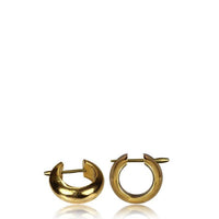 Load image into Gallery viewer, Pin Creolen Messing Brass antik golden verziert handgefertigt Ohrringe - chic-net.de
