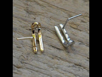 Load image into Gallery viewer, Pin Stecker 0,8 mm Nostril Ohr Edelstahl L-Form Klammer - chic-net.de
