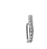 Load image into Gallery viewer, Pin Stecker 0,8mm Nostril Ohr Kristall L-Form Bogen - chic-net.de
