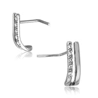 Load image into Gallery viewer, Pin Stecker 0,8mm Nostril Ohr Kristall L-Form Klammer - chic-net.de
