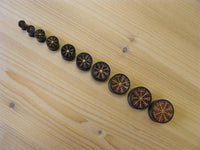 Cargar imagen en el visor de la galería, Plug Arangholz Wikinger Kompass Inlay double flared.
