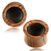 Load image into Gallery viewer, Plug Olivenholz Sonoholz hell gemasert Mitte braun Tunnel Tribal Expander Organic - chic-net.de
