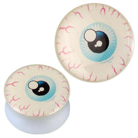 Cargar imagen en el visor de la galería, Plug weiß Acryl Augapfel blau rosa Äderchen Piercing Ohrschmuck - chic-net.de

