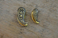 Cargar imagen en el visor de la galería, Plug zum Einhängen Drop Messing gold Engelstrompete - chic-net.de
