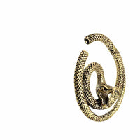 Cargar imagen en el visor de la galería, Ohrgewicht Messing Dehner Piercing Schlange 4mm Clicker - chic-net.de
