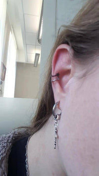 Load image into Gallery viewer, Ring Stern gold Daith Helix Nasen Lippen Ohr Piercing - chic-net.de
