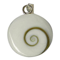 Load image into Gallery viewer, Rund Shivaauge Anhänger Silberöse Silberrand ca. 1,8 cm Ø 925er Silber Shiva Auge - chic-net.de
