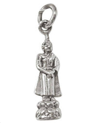 Load image into Gallery viewer, Samurai Mönch Silberanhänger Unisex Schmuck Anhänger Sterling Silber 925er - chic-net.de
