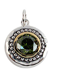 Load image into Gallery viewer, Schmuck Set Kreise Zirkonia vergoldet 925 Silber grün - chic-net.de
