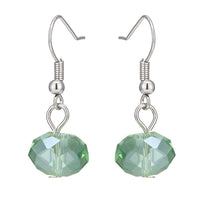 Cargar imagen en el visor de la galería, Schmuckset Kette Perlen grün schwarz Glasperlen Ohrringe grün Halskette Damen Schmuckdraht verstellbar ca 46 cm - chic-net.de
