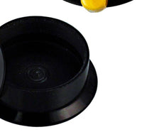 Load image into Gallery viewer, Schraub Plug Acryl Eis am Stil plastisch weiß orange Piercing Ohrschmuck - chic-net.de
