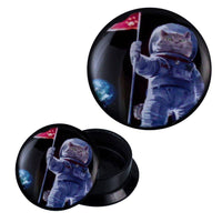 Load image into Gallery viewer, Schraub Plug Acryl Katze Astronaut Erde All Piercing Ohrschmuck - chic-net.de
