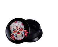 Load image into Gallery viewer, Schraub Plug Acryl Mexican Sugar Skull weiß rot Piercing Ohrschmuck - chic-net.de

