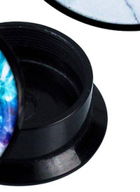 Load image into Gallery viewer, Schraub Plug Acryl Prisma Vögel blau türkis Wellen Piercing Ohrschmuck - chic-net.de
