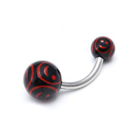 Cargar imagen en el visor de la galería, Bauchnabelpiercing Smilie Gesichter Bioflex 2 Kugeln Bananenpiercing Edelstahl nickelfrei - chic-net.de
