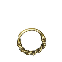 Cargar imagen en el visor de la galería, Septum Nasen Piercing Messing 1mm Seil Kordel gold - chic-net.de
