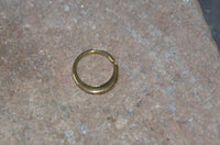 Load image into Gallery viewer, Septum Piercing Messing 1.2mm Sichel Ohrringe - chic-net.de
