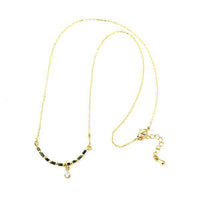 Cargar imagen en el visor de la galería, Set Kette Armband 18 karat vergoldet Perlen länglich Kristall grau nickelfrei Charm weiß Anhänger - chic-net.de
