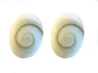 Load image into Gallery viewer, Shiva-Augen-Ohrstecker, oval, 9x6mm, 925er Sterlingsilber-Stift - chic-net.de
