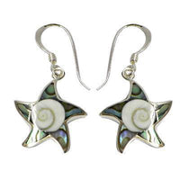 Load image into Gallery viewer, Shivaauge Abalone Silberohrringe Seestern Ohrringe 925er Silber Shiva Auge Eye Damen Schmuck - chic-net.de
