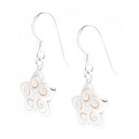 Load image into Gallery viewer, Shivaauge Blume Silberohrringe Ohrringe Ohrhänger 925er Sterling Silber Damen Schmuck Shiva Auge - chic-net.de
