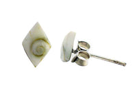 Load image into Gallery viewer, Shivaauge Karo 10 mm Silberohrstecker Ohrstecker 925er Silber Shiva Auge Eye - chic-net.de

