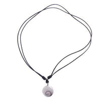 Load image into Gallery viewer, Shivaauge Kette 15 - 20 mm rund gewachst Baumwolle Shiva-Auge verstellbar Shivakette - chic-net.de
