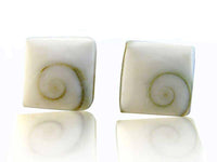 Load image into Gallery viewer, Shivaauge Quadrat 10 mm Silberohrstecker Ohrstecker 925er Silber Shiva Auge Eye - chic-net.de
