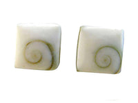 Load image into Gallery viewer, Shivaauge Quadrat 10 mm Silberohrstecker Ohrstecker 925er Silber Shiva Auge Eye - chic-net.de

