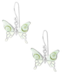 Load image into Gallery viewer, Shivaauge Raisin Schmetterling Silberohrring Ohrring 925er Sterling Silber Shiva Auge Damen - chic-net.de
