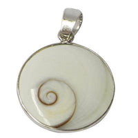 Load image into Gallery viewer, Shivaauge Silberanhänger 21 mm Anhänger rund 925er Silber Shiva Auge Eye Damen Schmuck - chic-net.de
