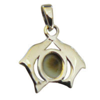 Load image into Gallery viewer, Shivaauge Silberanhänger Delphine Anhänger 925er Sterling Silber Shiva Auge Eye Damen Schmuck - chic-net.de
