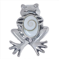 Load image into Gallery viewer, Shivaauge Silberanhänger Frosch Anhänger 925er Sterling Silber Shiva Auge Eye Damen Schmuck - chic-net.de
