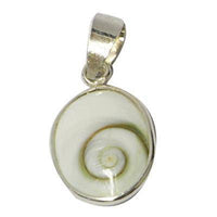 Load image into Gallery viewer, Shivaauge Silberanhänger oval 17 mm offen Anhänger 925er Sterling Silber Shiva Auge Eye Damen - chic-net.de

