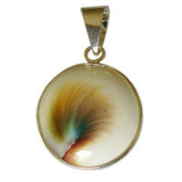 Load image into Gallery viewer, Shivaauge Silberanhänger oval 22 mm offen Anhänger 925er Sterling Silber Shiva Auge Eye Damen - chic-net.de
