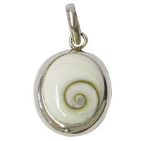 Load image into Gallery viewer, Shivaauge Silberanhänger oval Rand 22 mm Anhänger 925er Sterling Silber Shiva Auge Eye Damen Schmuck - chic-net.de
