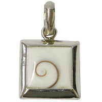 Cargar imagen en el visor de la galería, Shivaauge Silberanhänger Quadrat 16 mm Anhänger 925er Sterling Silber Shiva Auge Eye Damen Schmuck - chic-net.de
